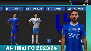 کیت الهلال FC 2023-2024 توسط puma For Dream League Soccer 2023 منتشر شد /mrgamerkl10