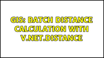 GIS: Batch distance calculation with v.net.distance