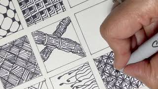 8 - 20 Easy Zentangle Patterns / Doodle Patterns