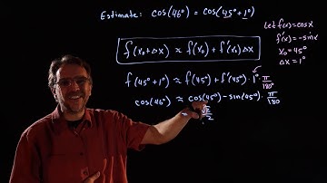 Use an Appropriate Local Linear Approximation to Estimate sqrt(65) With Formula Derivation