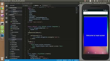 React-Native tutorial # 17  create a splash screen | Loading screen