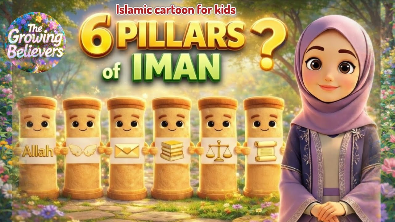 6 Pillars of Iman Made Simple for kids | The Growing Believers |Islamic cartoon for kids