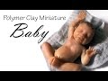 Miniature Baby Tutorial Pt. 1 (Head) - Polymer Clay Tutorial