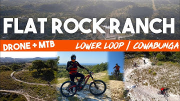 Drone + MTB Flat Rock Ranch Lower Loop Cowabunga & Hospital Hill | Testing Mavic Air 2 Active Track
