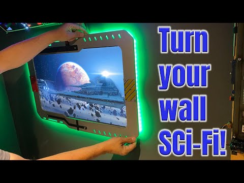 DIY Wall-Mounted Sci-Fi Ambient Screen: Elevate Your Room's Vibe!