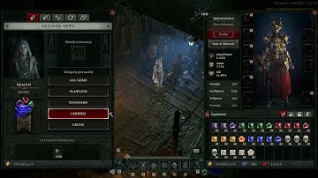 Diablo IV - SALVAGE ALL GEMs