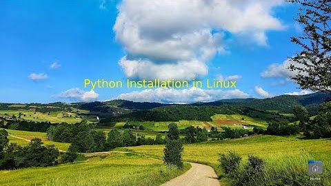 Installation of #Python in LInux
