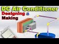 DIY Peltier based Portable Air conditioner | Solar Panel & 12v Battery powered Air conditioner