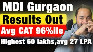 MDI Gurgaon Results OUT | Selection Criteria | MDI Placement report | Best B school in Gurgaon