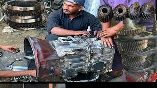 Amazing Repairing Of Hino FM 8J Manual Gear Transmission I How To Rebuild Gear Changer and Fitting I