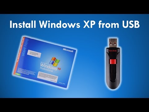 Video: Hoe Installeer Ik Windows XP Op Een USB-flashstation