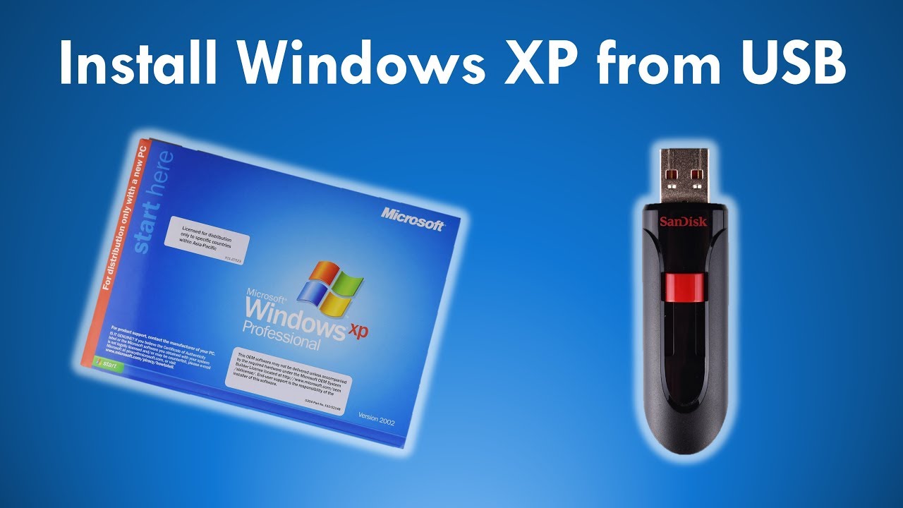 Install Windows XP from a USB Flash Drive with Easy8Boot