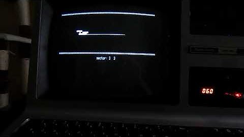 Playing Star Trek 3.5a on my TRS-80 Model 3