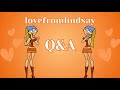 Q&amp;A VID LOVEFROMLINDSAY!! 🧡 :)