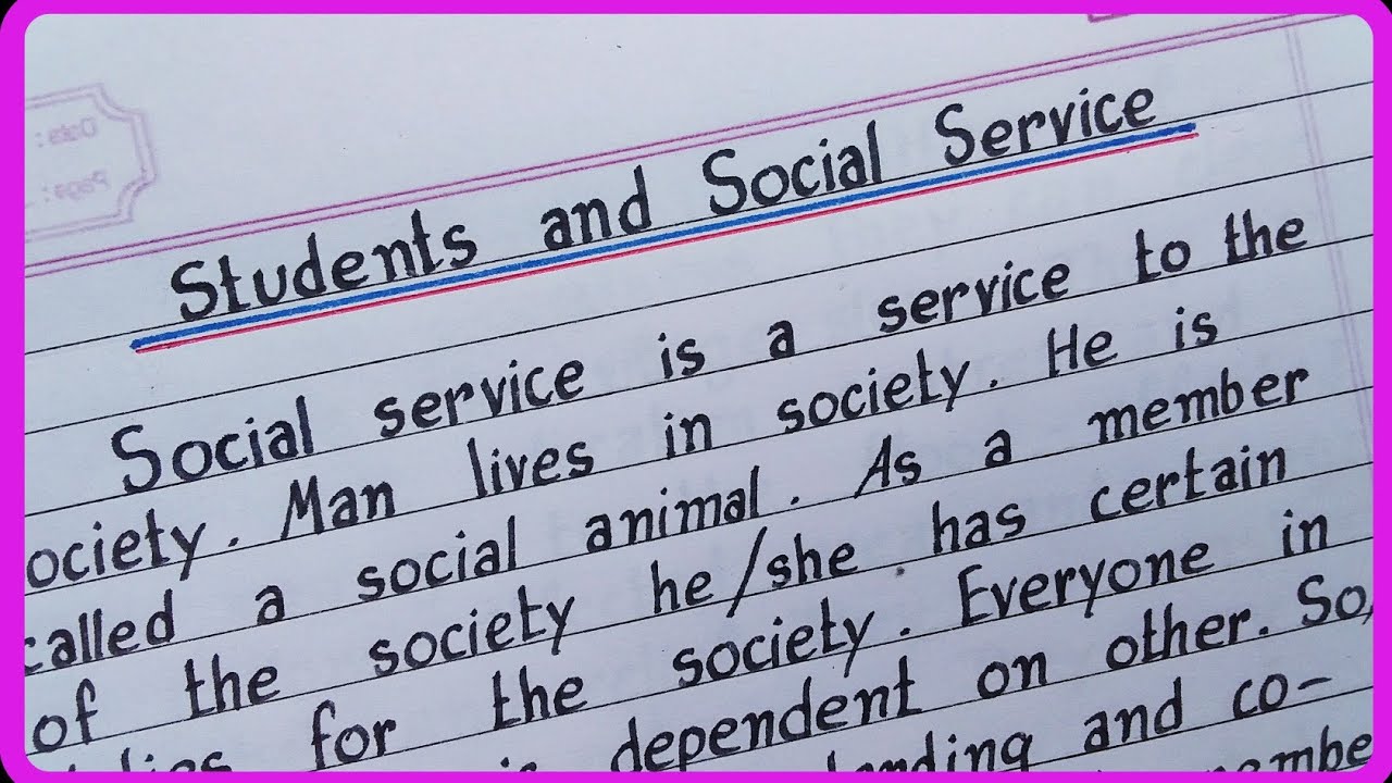 students and social service essay in malayalam