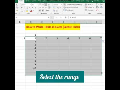 Excel Trick -