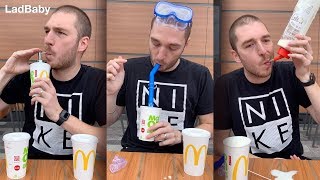 When Dads got EVEN MORE McDonald's paper straw hacks 🥤