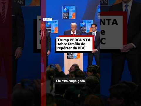 Perguntado Sobre Guerra Na Ucrânia Trump Acaba Saudando Marido De Repórter Da BBC Mande Um Olá