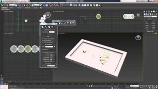 3D Max. Упражнение №33. Модуль MassFX. Бильярдная пирамида.