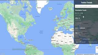 Website to Discover Twitter Trends on Google Maps