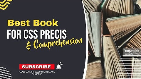 Best Book For Precis and Comprehension preparation| ways to use