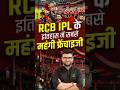 RCB IPL के इतिहास में सबसे महंगी फ्रेंचाइजी #kumargauravsir #utkarshclasses