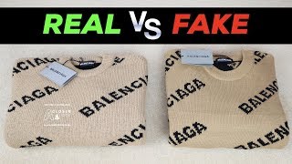 a Fake Balenciaga Logo Sweater Real vs Fake - YouTube