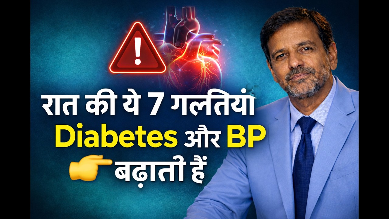 रात की ये 7 गलतियाँ Diabetes और BP बढ़ाती हैं