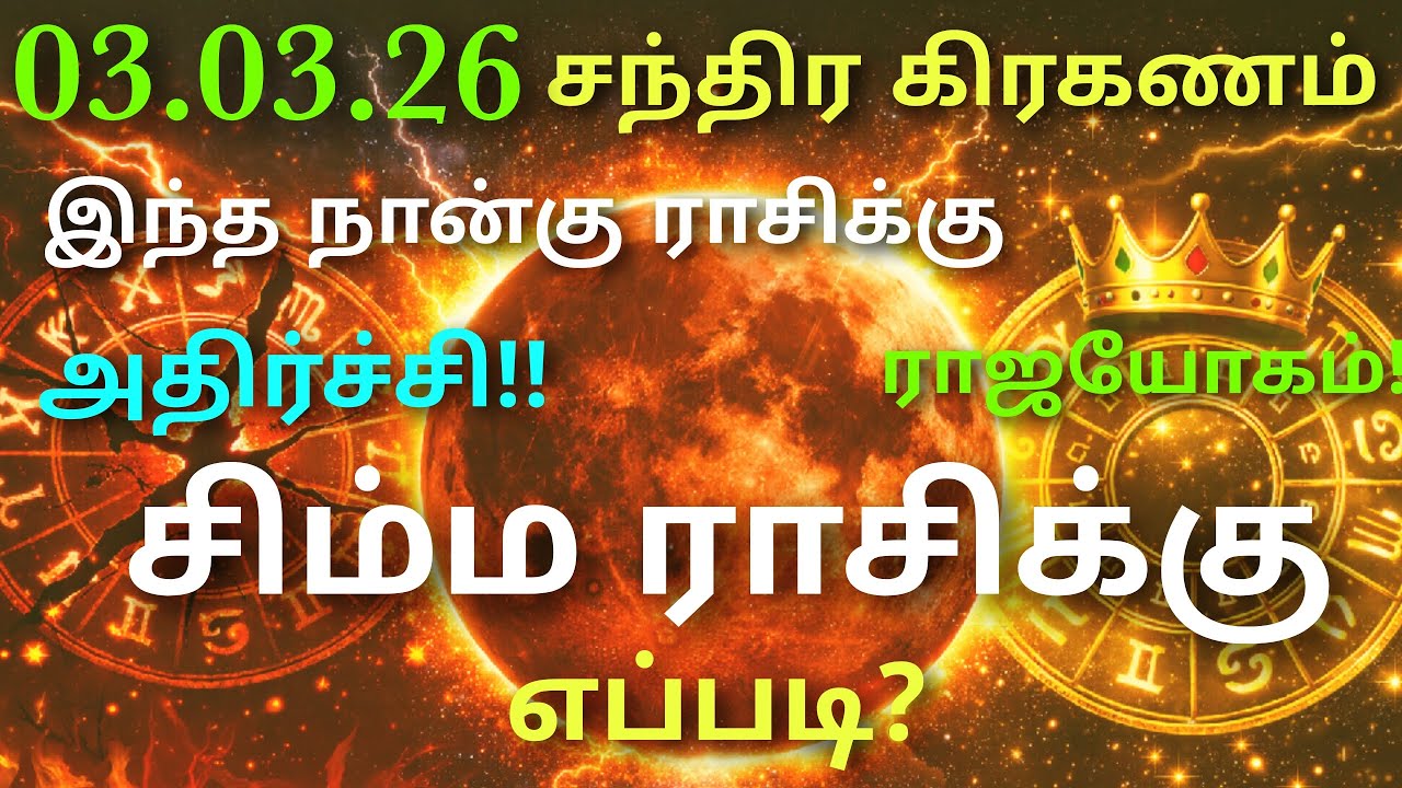 சிம்ம ராசி சந்திர கிரகணம் 2026 🔴 யாருக்கு யோகம்? யாருக்கு எச்சரிக்கை? சிம்ம ராசி பலன்கள் தமிழ் 2026