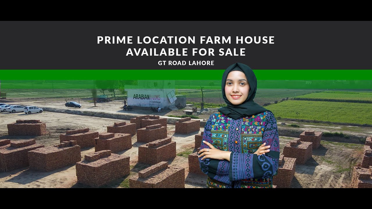 Zameen Property Tours - Prime Location Farm House Land For Sale In Arabian Farms Bhaini Road Lahore