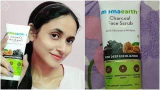 MAMAEARTH CHARCOAL FACE SCRUB REVIEW | BEST FACE SCRUB FOR OILY SKIN