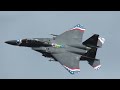 F15E Strike Eagle special scheme flypast - IWM Duxford 'The American's' Flying Day 2022