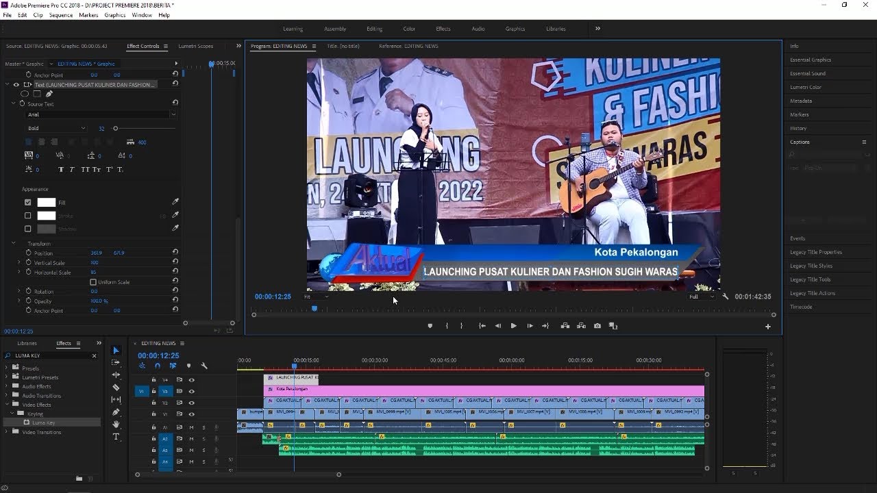 Tutorial editing video berita youtube