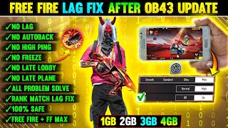 FREE FIRE LAG FIX 1GB 2GB RAM | FREE FIRE LAG PROBLEM  SOLVED | HOW TO FIX LAG 2GB 3GB 4GB MOBILE 📲