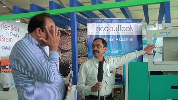 Mr.Ravichander.S, CEO of Orange Sorting Machines, while interacting with Riceout