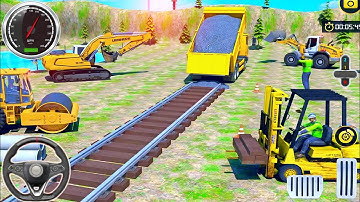 City Construction JCB Game 3D/ Train Track Builder Simulator - Android Gameplay #2