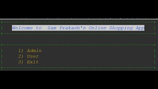 Online Book Shop Console Based Application