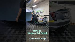 How to wrap a quarter panel with calendered film. This is Vinyl Frog Metallic Kaitoke Green! #wrap