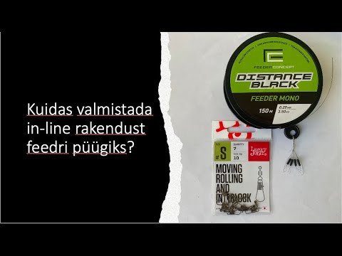 Kuidas valmistada in-line rakendust feedri püügiks? - YouTube