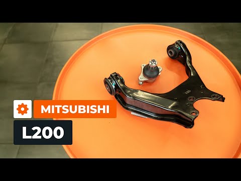 How to change a front control arm and ball joint on MITSUBISHI L200 KA [AUTODOC TUTORIAL]