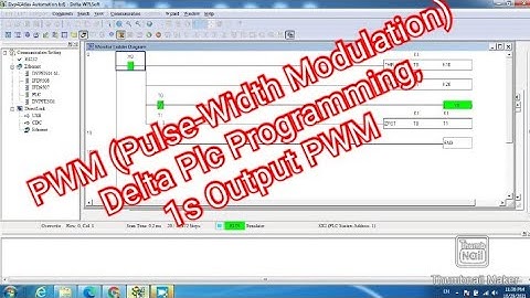 PWM (Pulse-Width Modulation) Delta Plc Programming, 1s Output PWM