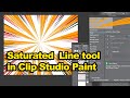 Clip Studio Paint : How To Saturated Line Tool  / Zoom Basics Ttorial | Graphicxtras