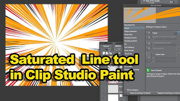 Clip Studio Paint : How To Saturated Line Tool  / Zoom Basics Ttorial | Graphicxtras