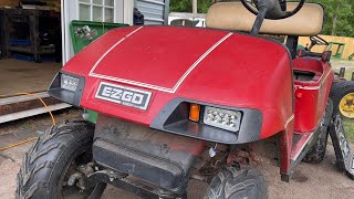 Ezgo golf cart light kit installation  How to install complete light kit with turn signals 10LOL