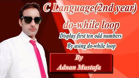 Display odd number by using do-while Loop