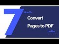 How to Convert Pages to PDF on Mac | PDFelement 7