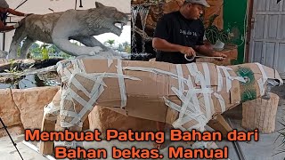 Proses pembuatan patung Macan. Kompi senapan A 623. Part 1