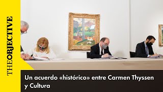 Acuerdo «histórico» entre Carmen Thyssen y Cultura