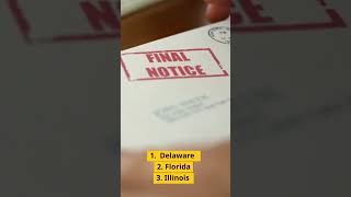 Top 10 Foreclosure States #shorts