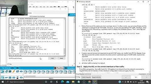 (TUGAS1) 4.1.1.10 Packet Tracer Configuring Extended ACLs Scenario 1